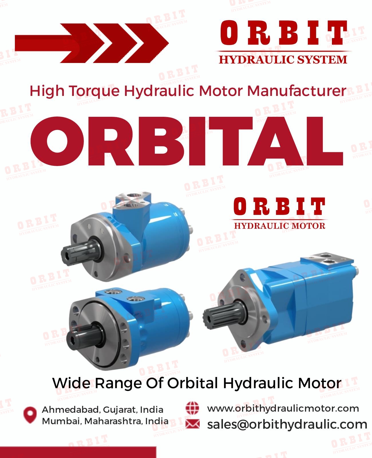 OMRX-50 83062988 White Hydraulic Motor