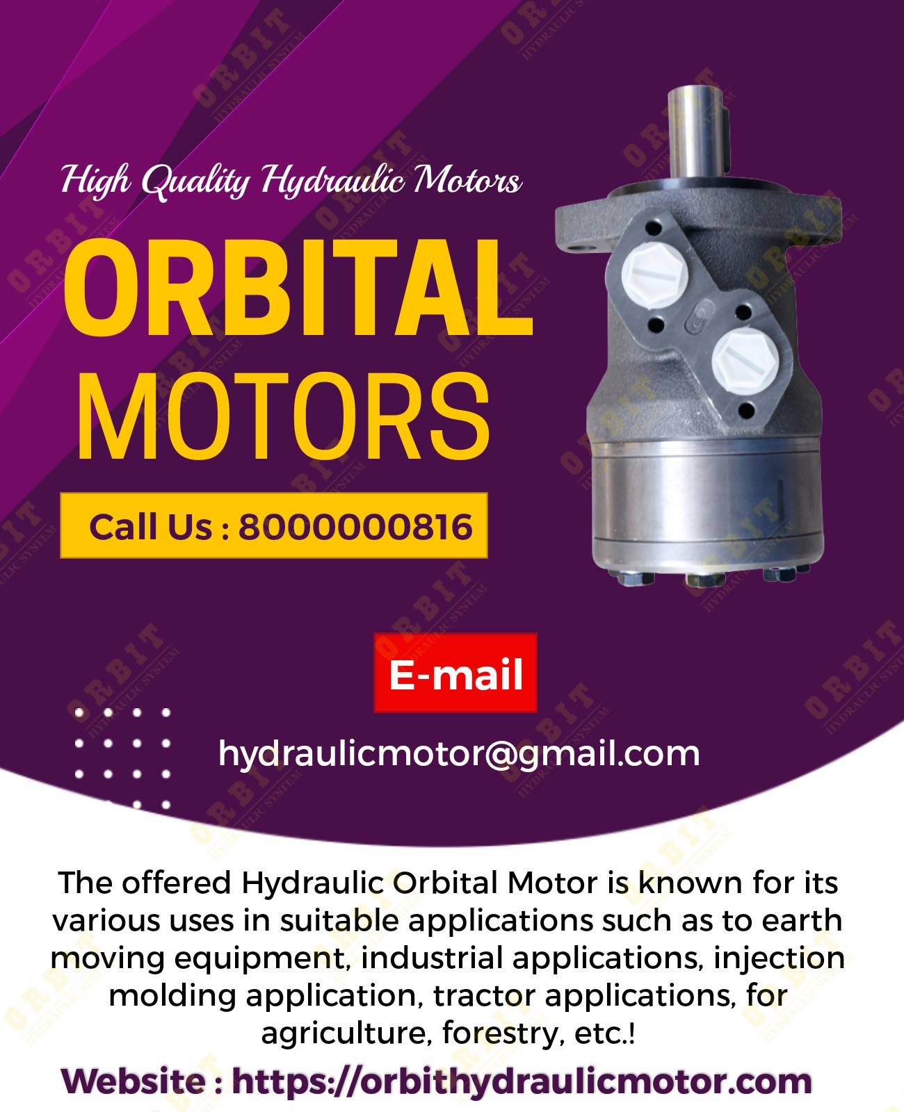 OMRX-50 83063058 White Hydraulic Motor